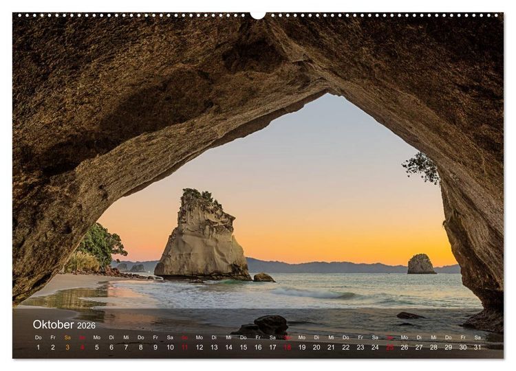 Produktbild: Neuseeland - Traumhafte Landschaften am anderen Ende der Welt (hochwertiger Premium Wandkalender 2026 DIN A2 quer), Kunstdruck in Hochglanz