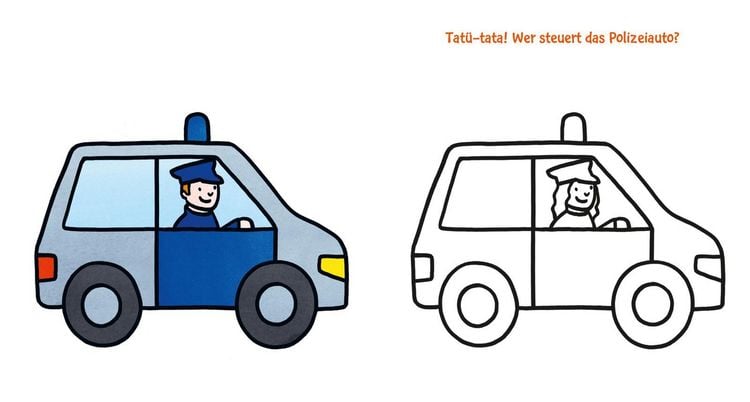 Produktbild: Ausmalbilder f&uuml;r Kita-Kinder: Das dicke Kindergarten-Malbuch: Fahrzeuge