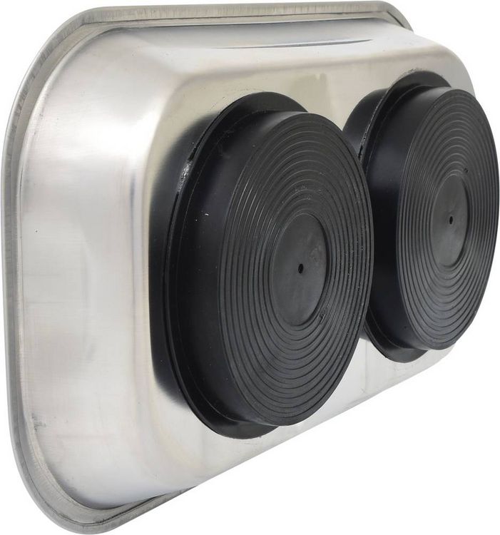 Produktbild: KS Tools 800.0151 Edelstahl Magnet-Teller, 140x240mm