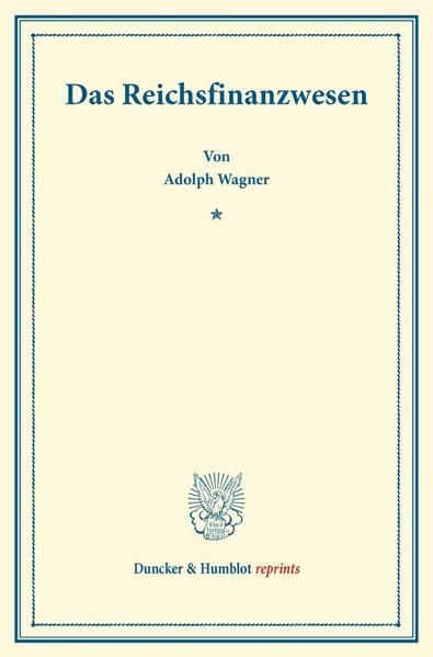 Produktbild: Das Reichsfinanzwesen.