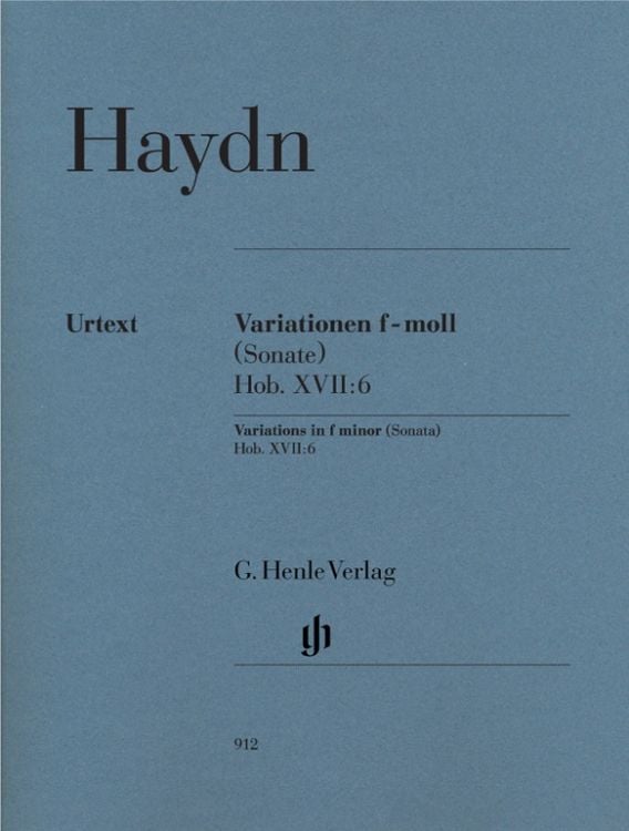 Produktbild: Joseph Haydn - Variationen f-moll (Sonate) Hob. XVII:6