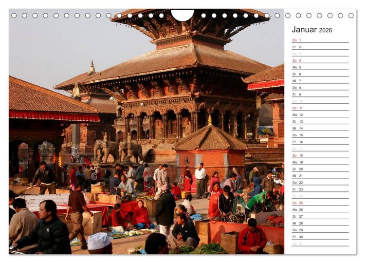 Produktbild: Nepal (Wandkalender 2026 DIN A4 quer), CALVENDO Monatskalender