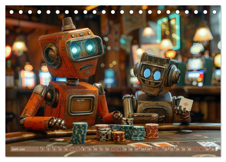 Produktbild: Neues aus dem Roboter Sport Club (Tischkalender 2026 DIN A5 quer), CALVENDO Monatskalender