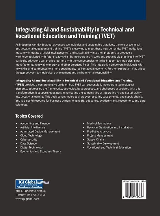 Produktbild: Integrating AI and Sustainability in Technical and Vocational Education and Training (TVET)
