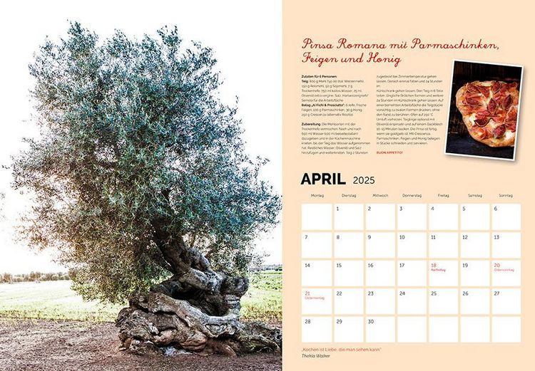 Produktbild: Amore per Gusto-Kalender 2025 Kalender Italien
