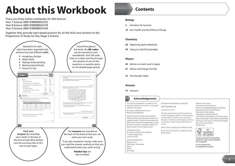 Produktbild: KS3 SCIENCE YR 9 WB_KS3 REV