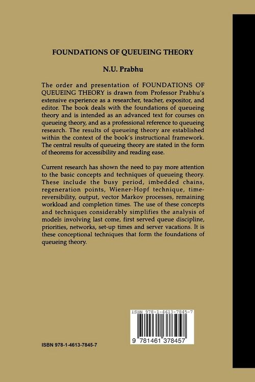 Produktbild: Foundations of Queueing Theory