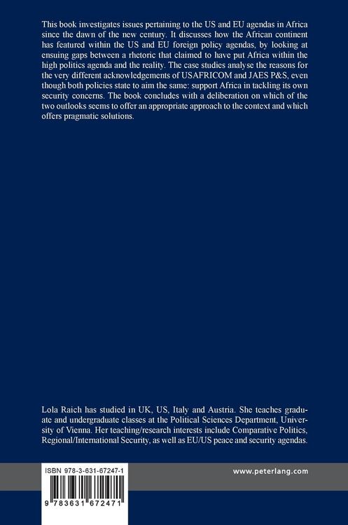 Produktbild: Africa in 21st Century US and EU Agendas