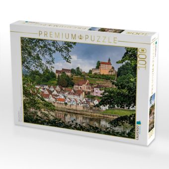 Produktbild: CALVENDO Puzzle Blick auf Hirschhorn | 1000 Teile Lege-Gr&ouml;&szlig;e 64x48cm Foto-Puzzle f&uuml;r gl&uuml;ckliche Stunden