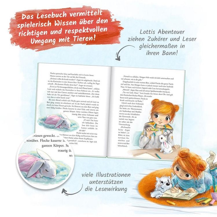 Produktbild: TR&Ouml;TSCH - Lotti, die kleine Tier&auml;rztin "Ein niedlicher Ausrei&szlig;er" | Liebevoll illustriertes Kinderbuch &uuml;ber Lotti und ihre tierischen Patienten. Kinderbuch &uuml;ber Umgang mit Tieren | Ab 6 Jahren