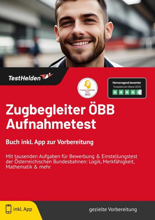 Produktbild: Zugbegleiter &Ouml;BB Aufnahmetest: Buch inkl. App zur Vorbereitung - Mit tausenden A