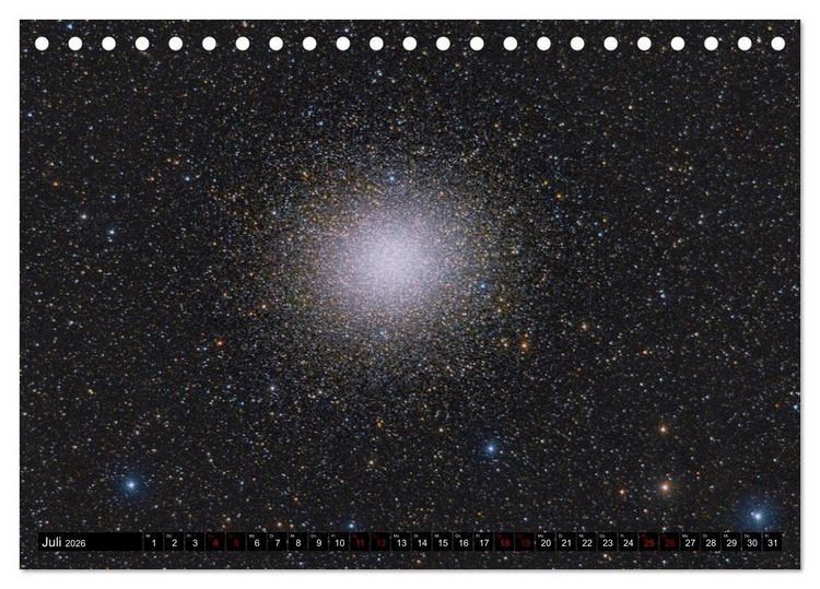 Produktbild: Deepsky XVII (Tischkalender 2026 DIN A5 quer), CALVENDO Monatskalender