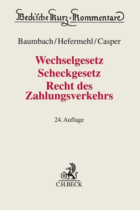 Produktbild: Wechselgesetz, Scheckgesetz, Recht des Zahlungsverkehrs