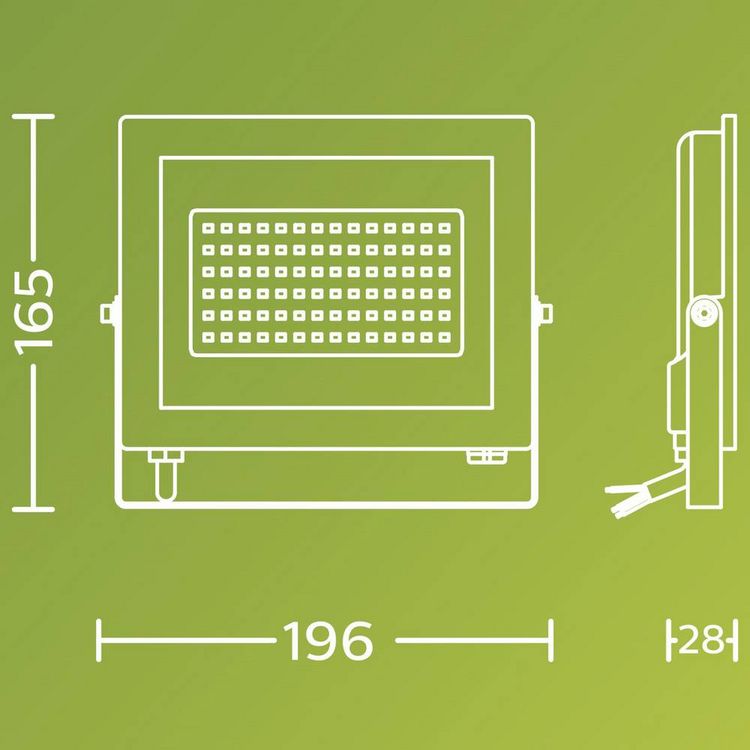 Produktbild: Philips LED Lois 929004642001 LED-Au&szlig;enstrahler 50W Leuchtfarben: Warmwei&szlig;