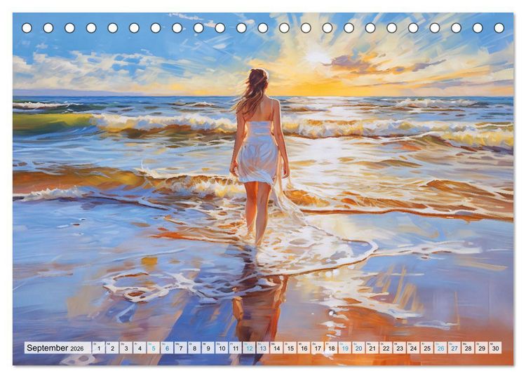 Produktbild: Ostsee-Gefl&uuml;ster - Entspannung am Meer (Tischkalender 2026 DIN A5 quer), CALVENDO Monatskalender
