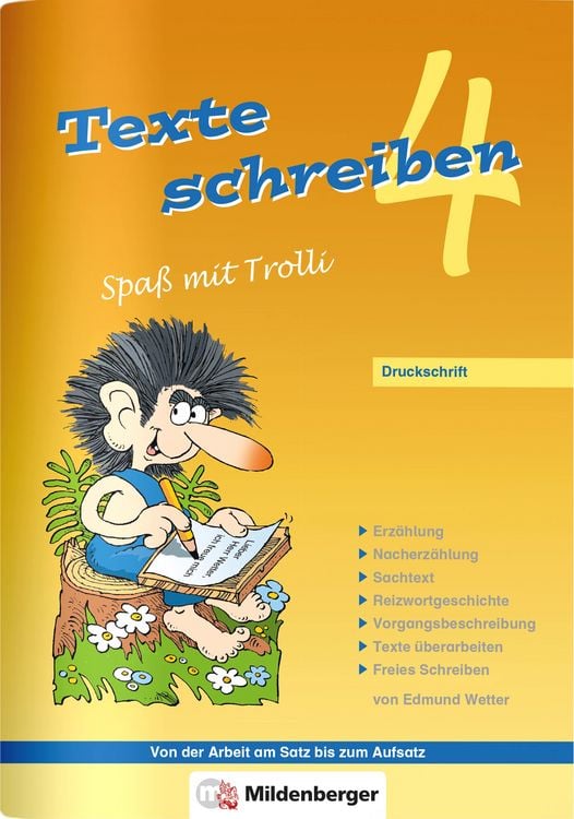 Produktbild: Texte schreiben &ndash; Spa&szlig; mit Trolli 4, Druckschrift