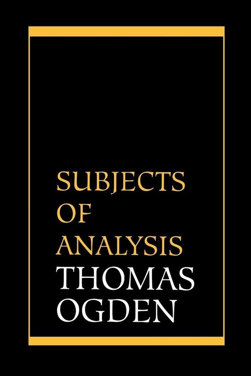 Produktbild: Subjects of Analysis
