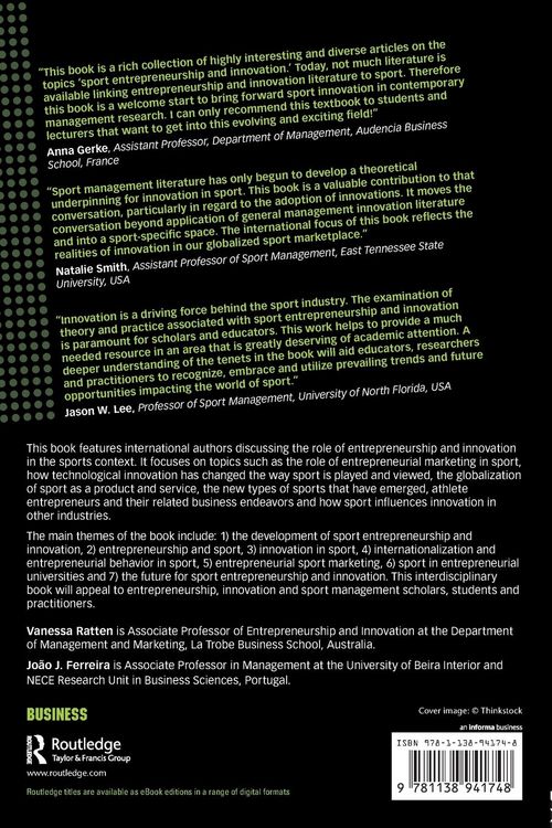 Produktbild: Sport Entrepreneurship and Innovation