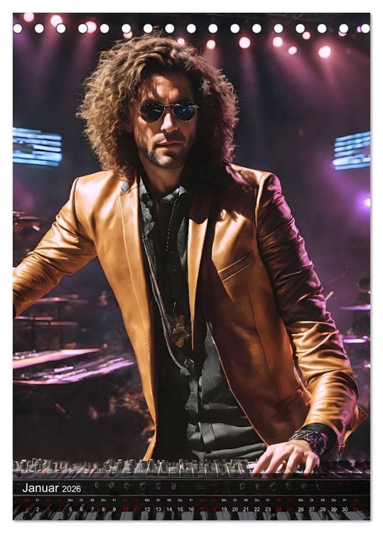 Produktbild: Rockstars - Live on Stage (Tischkalender 2026 DIN A5 hoch), CALVENDO Monatskalender