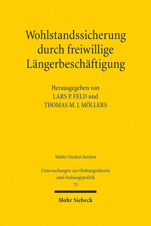 Produktbild: Wohlstandssicherung durch freiwillige L&auml;ngerbesch&auml;ftigung
