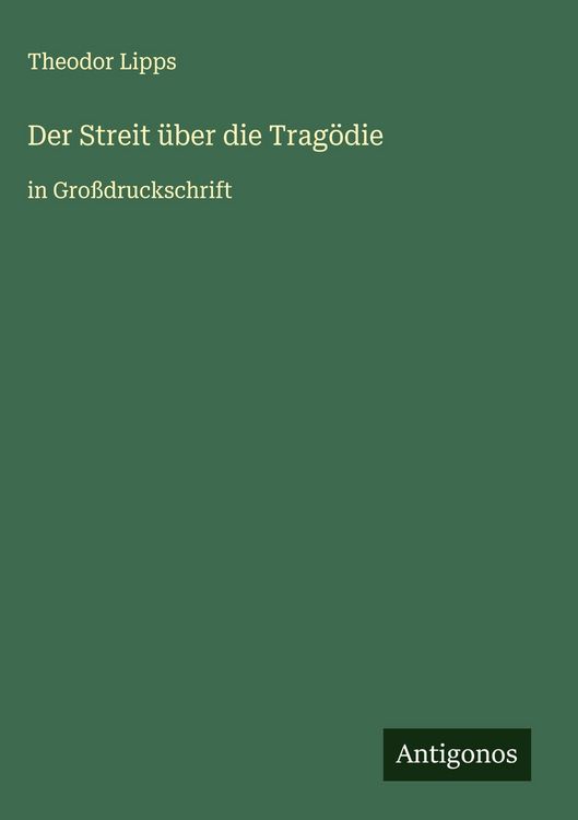 Produktbild: Der Streit &uuml;ber die Trag&ouml;die