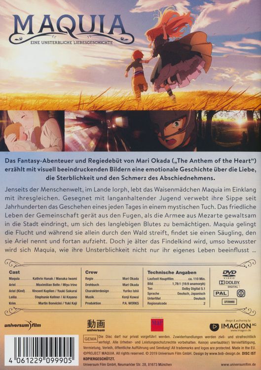 Produktbild: Maquia - Eine unsterbliche Liebesgeschichte