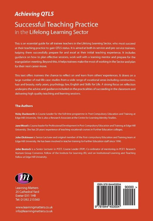 Produktbild: Successful Teaching Practice in the Lifelong Learning Sector