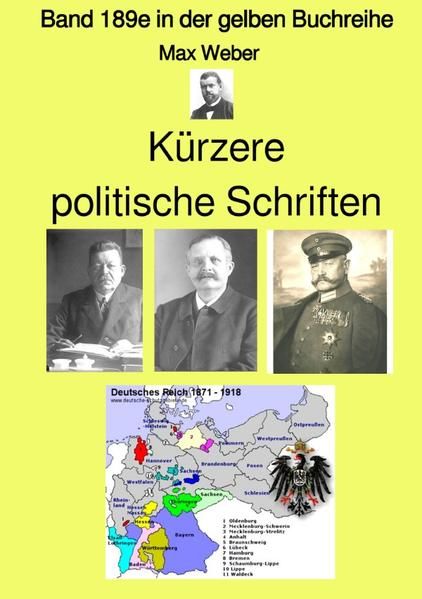 Produktbild: Gelbe Buchreihe / K&uuml;rzere politische Schriften &ndash; Band 189e in der gelben Buchreihe &ndash; bei J&uuml;rgen Ruszkowski
