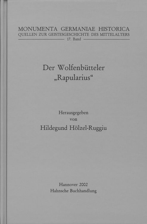 Produktbild: Der Wolfenb&uuml;tteler "Rapularius"