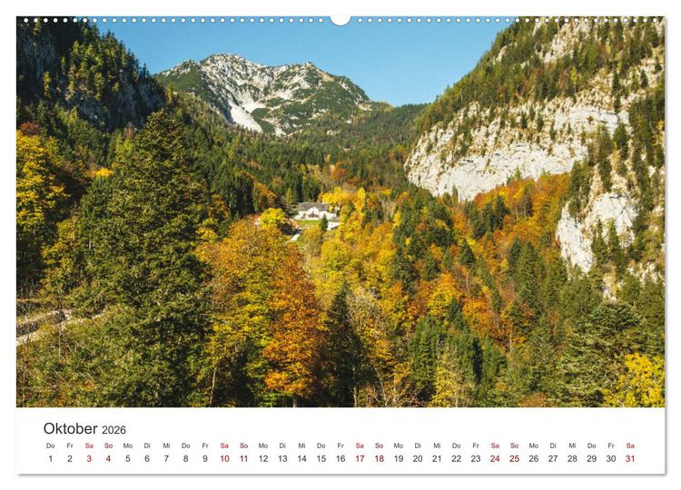 Produktbild: Hallstatt - Die Perle &Ouml;sterreichs (Wandkalender 2026 DIN A2 quer), CALVENDO Monatskalender