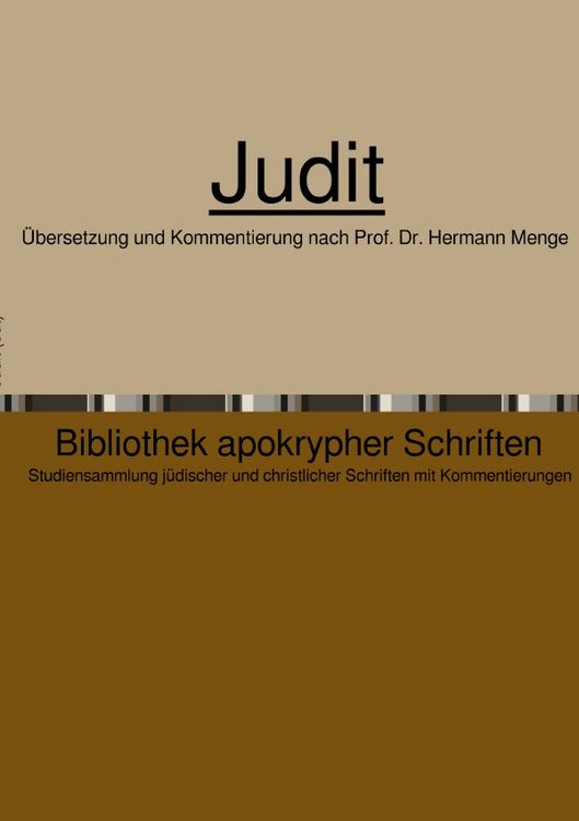 Produktbild: Bibliothek apokrypher Schriften / Judit