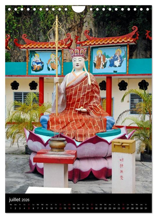 Produktbild: Bouddha Portraits du Sage (Calendrier mural 2026 DIN A4 horizontal), CALVENDO calendrier mensuel