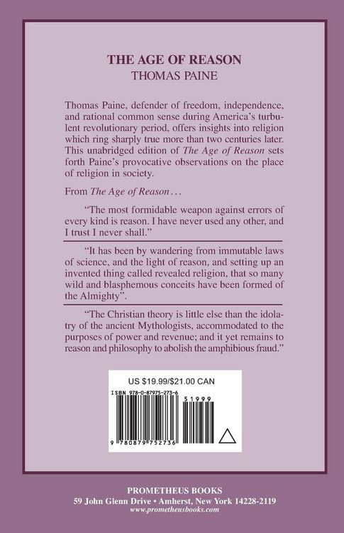 Produktbild: The Age of Reason