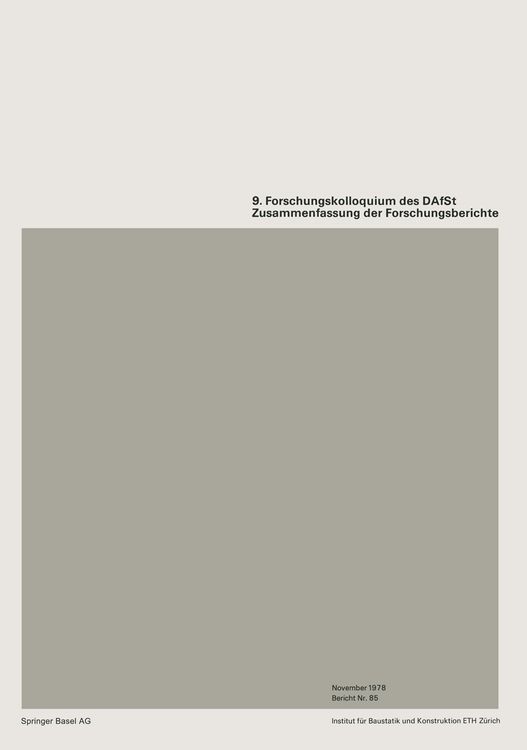 Produktbild: 9. Forschungskolloquiums des Deutschen Ausschusses f&uuml;r Stahlbeton (DAfSt)
