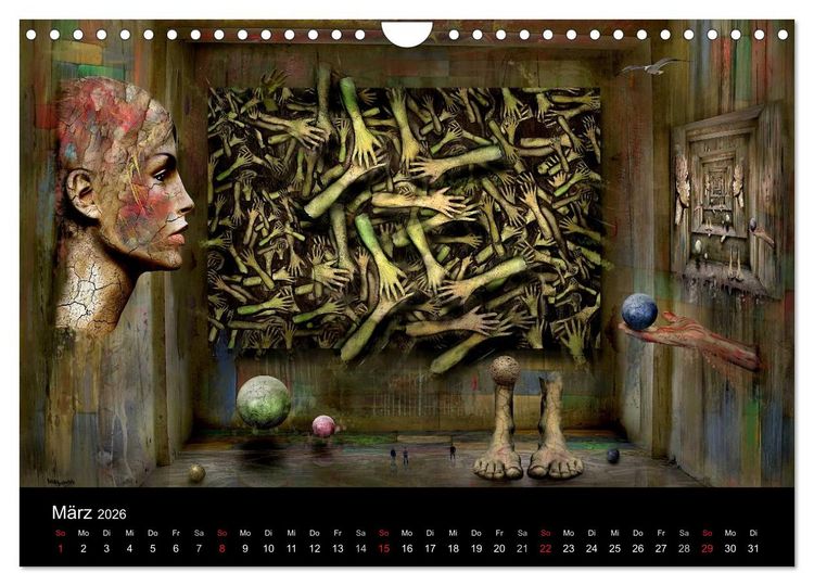 Produktbild: Moderner Surrealismus (Wandkalender 2026 DIN A4 quer), CALVENDO Monatskalender
