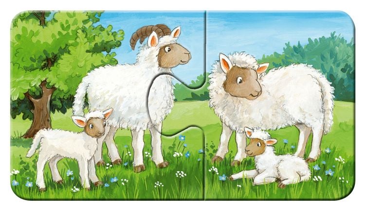 Produktbild: Puzzle Ravensburger Tierfamilien auf dem Bauernhof 9 X 2 Teile
