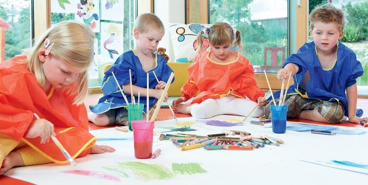 Produktbild: STABILO Buntstift, Wasserfarbe & Wachsmalkreide -  woody 3 in 1 - 10er Pack mit Spitzer - mit 10 verschiedenen Farben