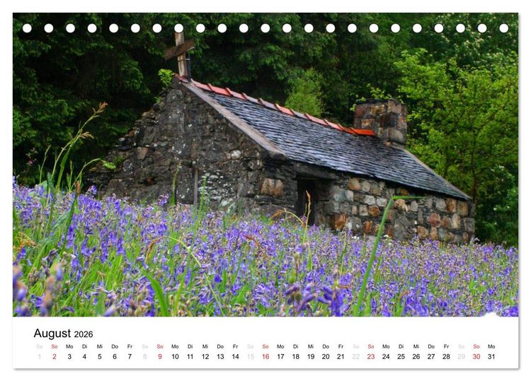 Produktbild: Western Highlands - Schottland (Tischkalender 2026 DIN A5 quer), CALVENDO Monatskalender