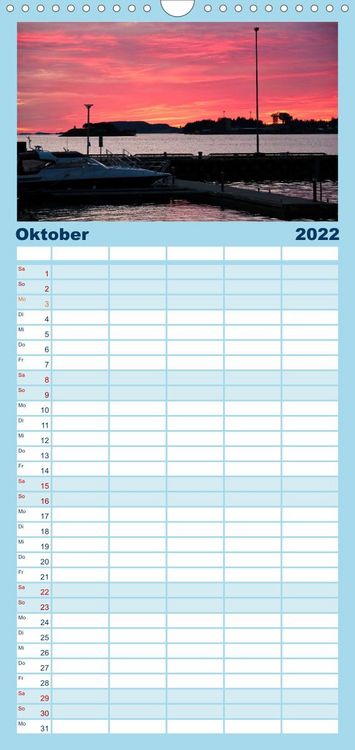 Produktbild: S&uuml;dnorwegen - Familienplaner hoch (Wandkalender 2022 , 21 cm x 45 cm, hoch)