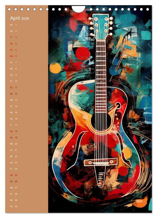 Produktbild: Strings & Dreams: Ein Jahr musikalischer Inspiration (Wandkalender 2026 DIN A4 hoch), CALVENDO Monatskalender