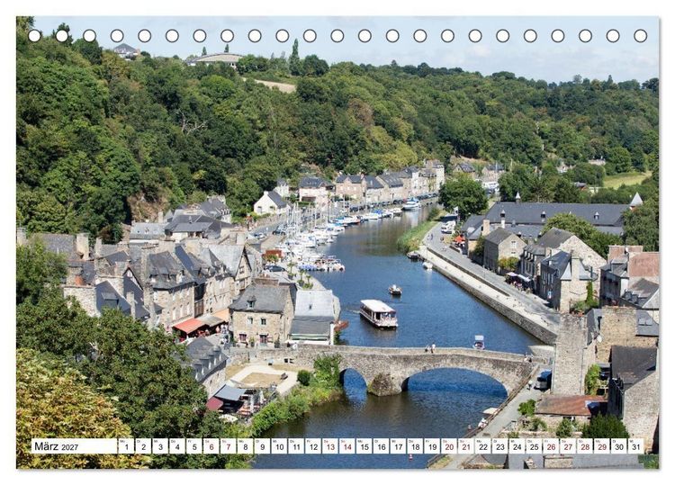 Produktbild: Hausbooturlaub Frankreich - Bretagne (Tischkalender 2027 DIN A5 quer), CALVENDO Monatskalender