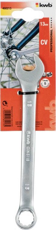 Produktbild: Kwb 460213 Ring-Maulschl&uuml;ssel 1 St&uuml;ck Schl&uuml;sselweite (Metrisch) 13mm
