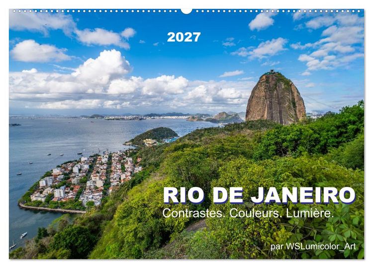 Produktbild: RIO DE JANEIRO Contrastes. Couleurs. Lumi&egrave;re. (Calendrier mural 2027 DIN A2 vertical), CALVENDO calendrier mensuel