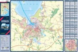 Produktbild: Radfahrer Stadtkarte Hansestadt Wismar