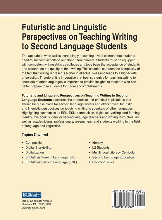 Produktbild: Futuristic and Linguistic Perspectives on Teaching Writing to Second Language Students