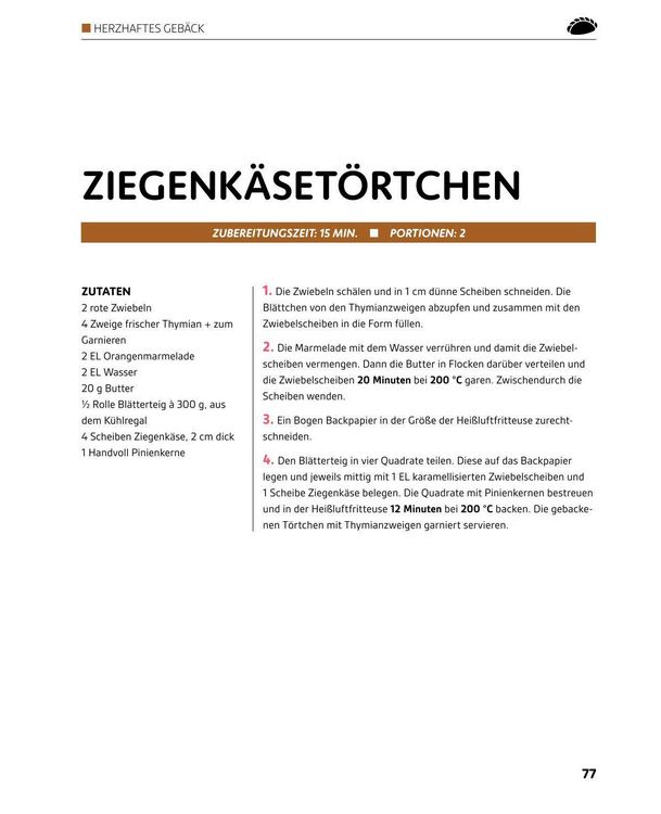 Produktbild: Hei&szlig;luftfritteuse GOLD Das Backbuch