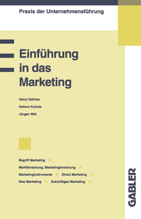 Produktbild: Einf&uuml;hrung in das Marketing
