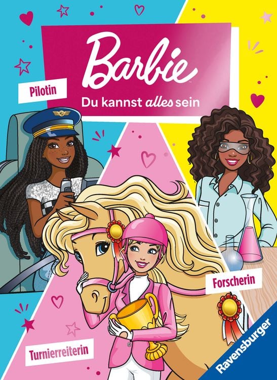 Produktbild: Barbie - Du kannst alles sein! Barbie als Turnierreiterin, Forscherin und Pilotin. Drei Geschichten zum Vorlesen