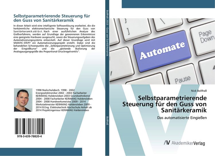 Produktbild: Selbstparametrierende Steuerung f&uuml;r den Guss von Sanit&auml;rkeramik