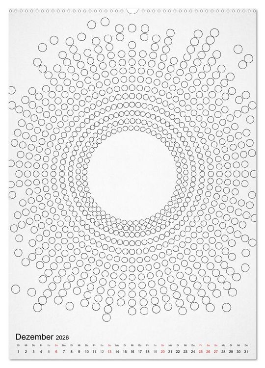 Produktbild: Geometric Graphik Art (Wandkalender 2026 DIN A2 hoch), CALVENDO Monatskalender